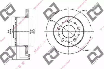 Тормозной диск DJ PARTS BD1529